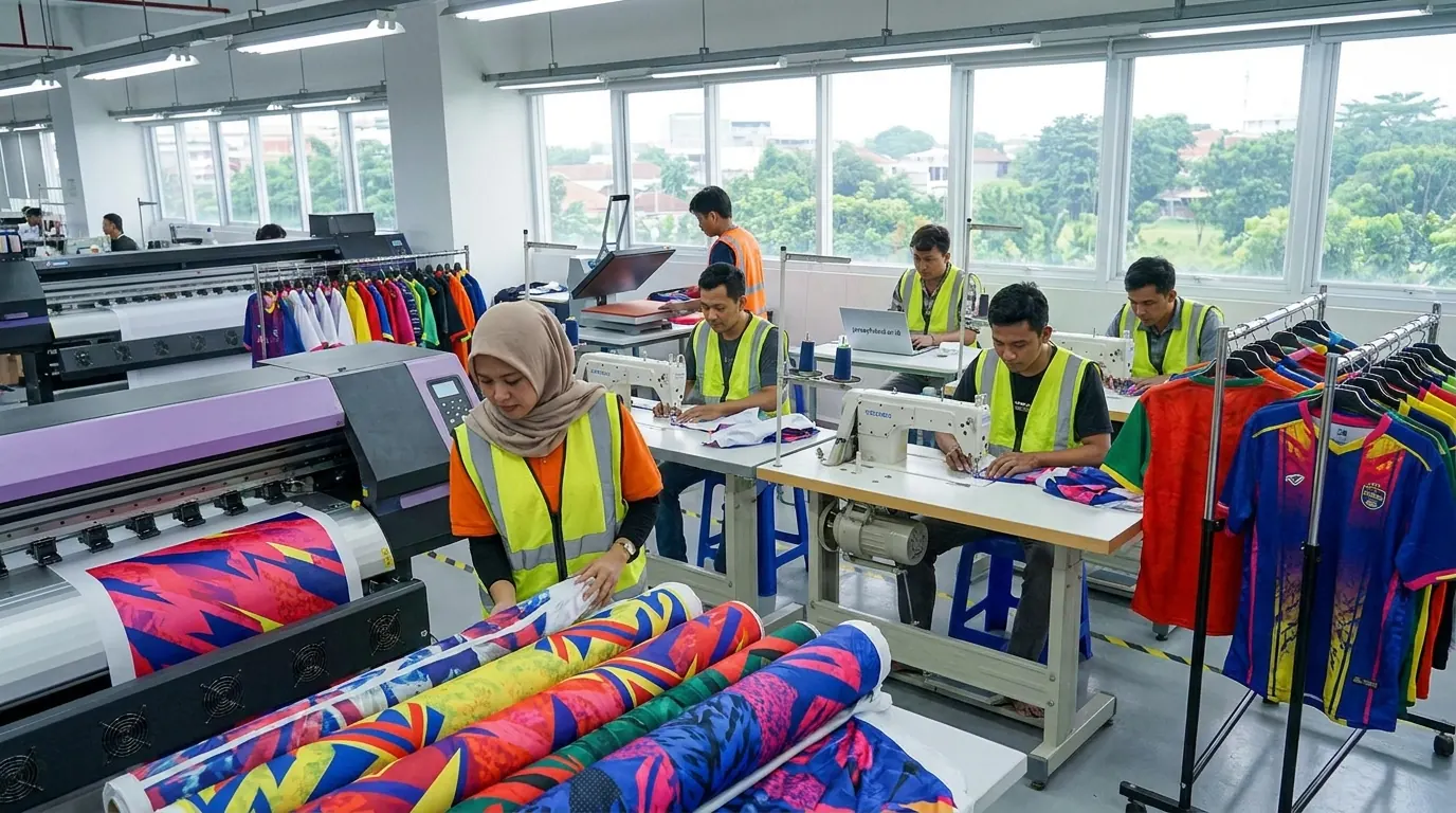 Cara Kerja Printing Sublimasi pada Jersey Futsal